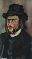 Portrait von Erik Satie, öl auf leinwand von Suzanne Valadon (1865-1938,