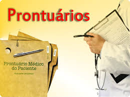 Resultado de imagem para imagem prontuário medico