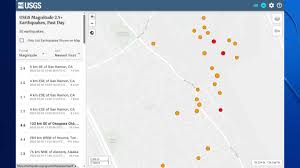 San Ramon Earthquake Data