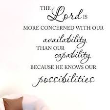 THE Lord Knows OUR Possibilities Wall Quotes Decal Stickers Decor ... via Relatably.com