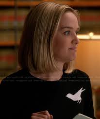 WornOnTV: Robyn&#39;s grey sweatshirt with shoulder zip on The Good Wife | Jess Weixler | Clothes and Wardrobe ... - robyns-black-bird-sweater