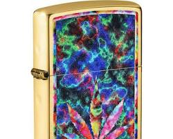 Zippo Çakmak 49398 Leaf Design resmi