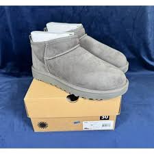 UGG | Shoes | Ugg Classic Ultra Mini Womens Boot Size 9 Gray 11619 0517 | Poshmark