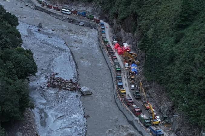 China fully reopens only road to Gyirong border crossing, allowing heavy machinery to reach Tibet disaster zone for first time since sections were washed away