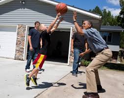 Image result for picture of obama playing basketball