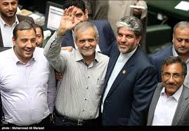 Image result for ‫نمایشگاه مطبوعات - دکتر پزشکیان‬‎