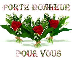 Résultat de recherche d'images pour "muguet porte bonheur"