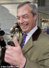 Nigel Farage said the election in Hampshire of Philip Fawkes, a distant relation of Guy Fawkes, showed &#39;the blood of rebellion still runs in his veins&#39; - article-0-199A57E3000005DC-927_306x423