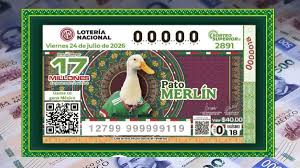 Lotería Nacional Sorteo Superior 2891: resultados del boleto del pato Merlín del 24 de julio