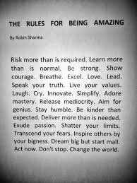 The rules for being amazing. I would edit this to say &quot;How to Live ... via Relatably.com