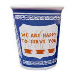 We are happy to serve you cup