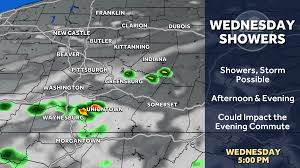 A few showers Wednesday... Some areas get rain on Thursday