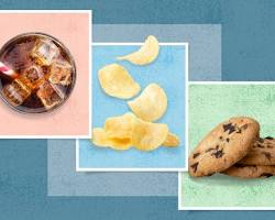 รูปภาพprocessed foods: chips, cookies, candy
