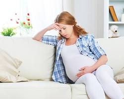 صورة pregnant woman feeling stressed
