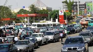 Image result for filling station crowds in lagos