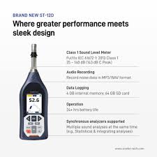 Introducing the new ST-12D Class 1 sound level meter! We're ...