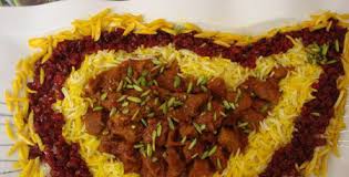 نتیجه تصویری برای خورش قیمه خلال و زرشک