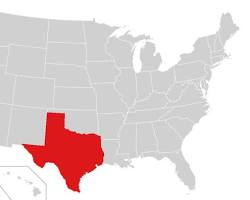 Image of map of the United States with states that honor Texas LTC highlighted in green and states that don't highlighted in red