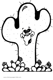 Résultat de recherche d'images pour "cactus coloring pages"