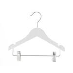 Hangerworld 11-Inch Plastic Coat Hangers with TrouserSkirt Clips