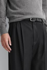 PANTALÓN PINZAS LANA RELAXED FIT WIDE LEG