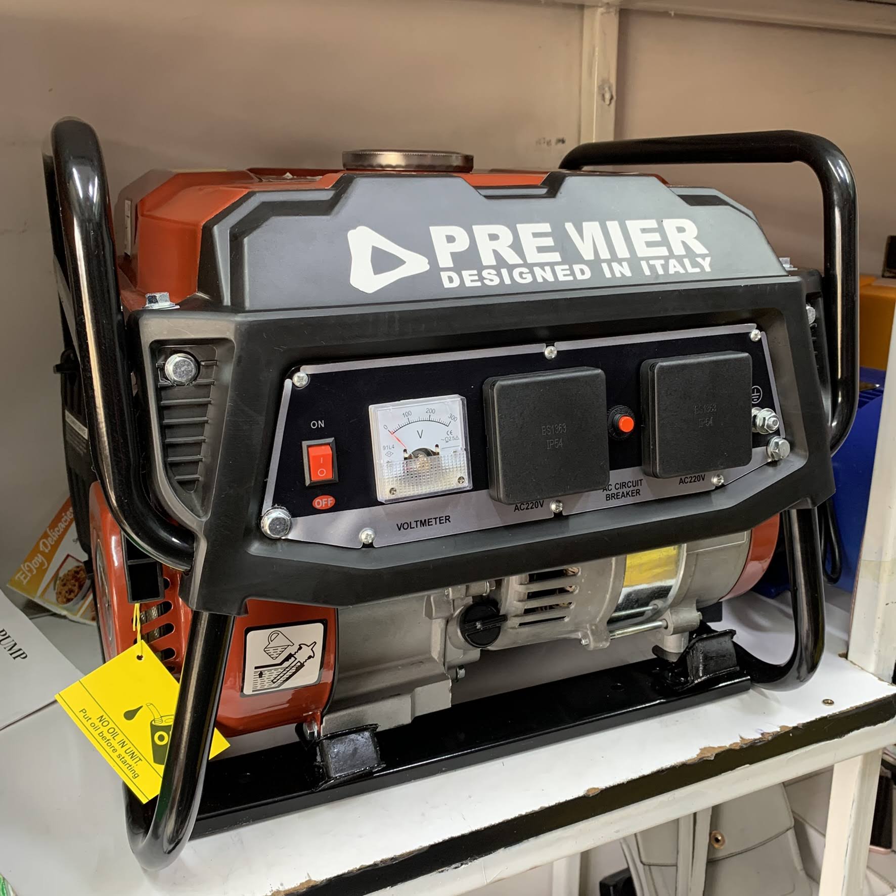 Premier 3.5Kva petrol backup generator • 3.5kva Output •