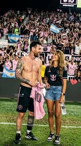 Leo Messi with his mother after reaching the MLS Playoffs ...