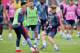 Training Report: Bayern Munich’s Lennart Karl, Raphaël Guerreiro complete session; Josip Stanišić bandaged up