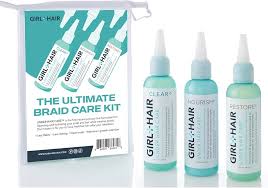 Amazon.com : GIRL+HAIR Ultimate Braid Care Travel Set | Maintain Healthy Hair & Scalp with Clear + Nourish + Restore | Maximize Hair Strength | TSA Compliant (3 x 3.4 Fl Oz,