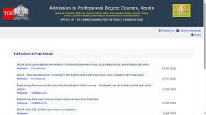KEAM 2026 answer key, response sheet released at cee.kerala.gov.in: Direct link to download here