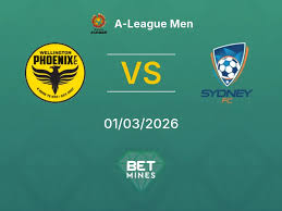 Wellington Phoenix x Sydney Palpite: Prévia e Análise da Partida | A-League Men 01-03-2026