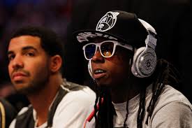 Ronald Martinez, Getty Images. Rapper Lil Wayne was sporting some major bling at last Sunday&#39;s (Feb. 25) NBA All-Star Game. While sitting courtside (with ... - Drake-Wayne_RonaldMartinez