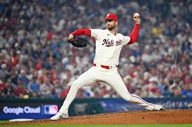 Foster Griffin pitching during an MLB game