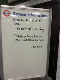 Best ever Tube station inspirational quote | Things Worth Reading ... via Relatably.com