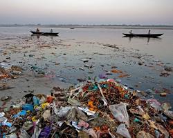 Image of Ganges River, India pollution