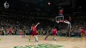 Caitlin Clark knocks down the triple from deep