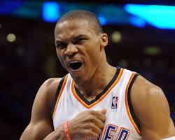 Russell Westbrook angry