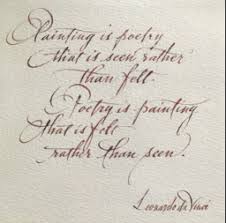 Painting Is Poetry, Poetry Is Painting, Quote by Leonardo da Vinci ... via Relatably.com