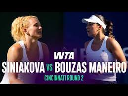 Katerina Siniakova Overcomes Jéssica Bouzas Maneiro at Cincinnati 2026