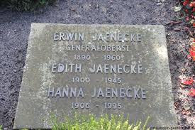 Grab von Erwin Jaenecke (1890-1960), Friedhof Leer-