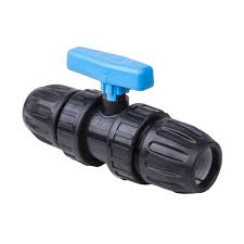 Plastic Double Union Ball Valve - With Compression Joint