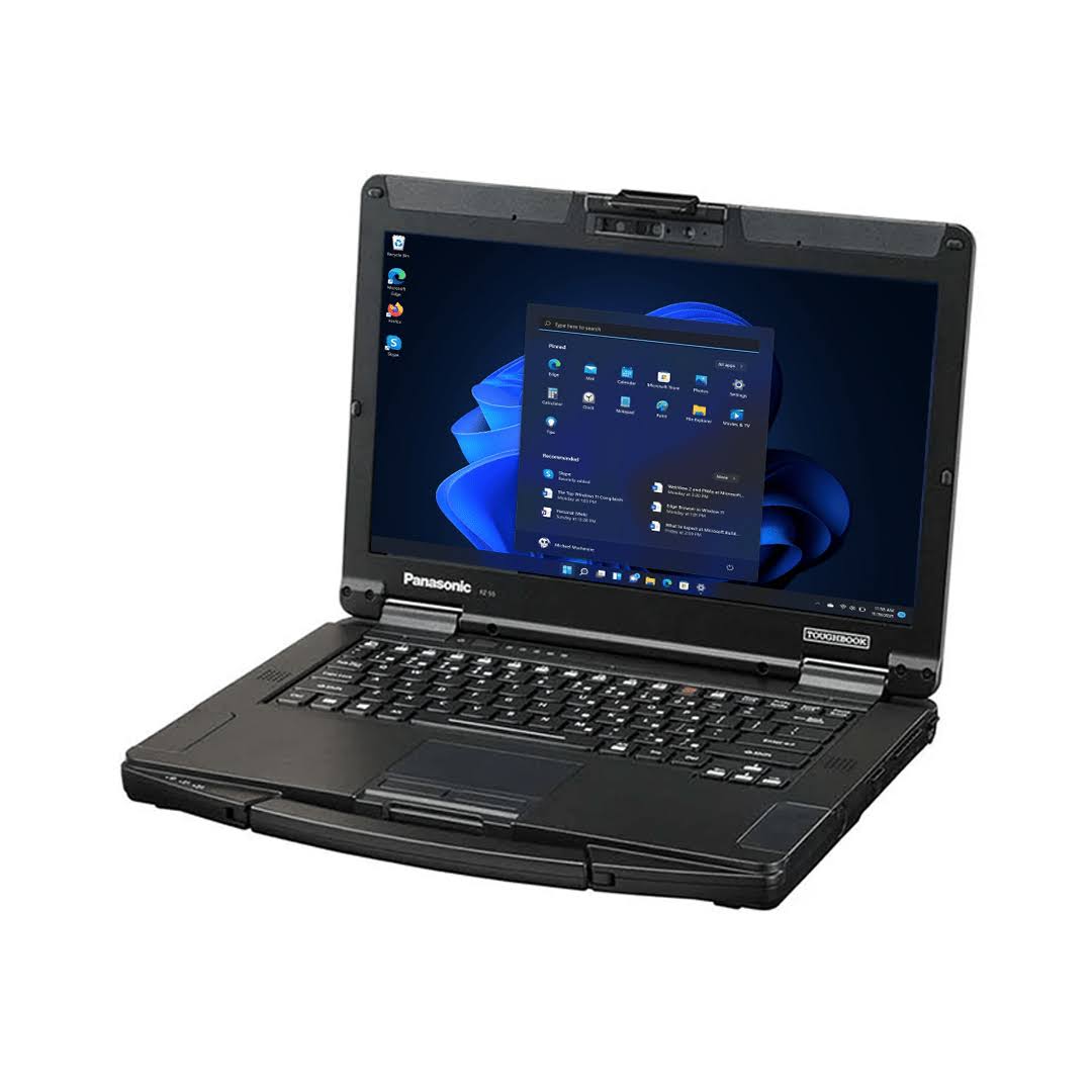 Toughbook FZ-55 MK1, Intel Core i5-8365U , 14" HD Non-Touch, Windows 11 Pro. - Rugged Books Inc.