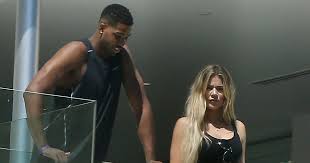 Image result for image of Khloé Kardashian and Tristan Thompson