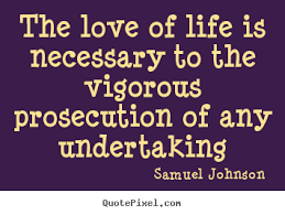 Design photo quote about love - The love of life is necessary to ... via Relatably.com