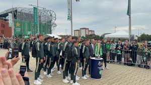 Celtic Team Bus Arriving Before the First Game of the Season (Celtic V Dundee Game)!!!