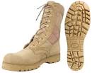 Military Tactical Desert Tan Boots with Composite Toe or Plain Toe