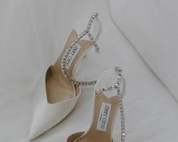 Image of Jimmy Choo Crystal Embellished Bridal Pumps