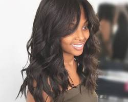 Curtain bangs hairstyle