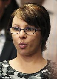 Brave: Michelle Knight was the only one of the three victims to appear in court - article-2382644-1B1A2D0B000005DC-266_306x423