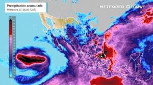 El tiempo en México esta semana: masa de aire con su frente frío y dos posibles ciclones castigarán con intensas lluvias